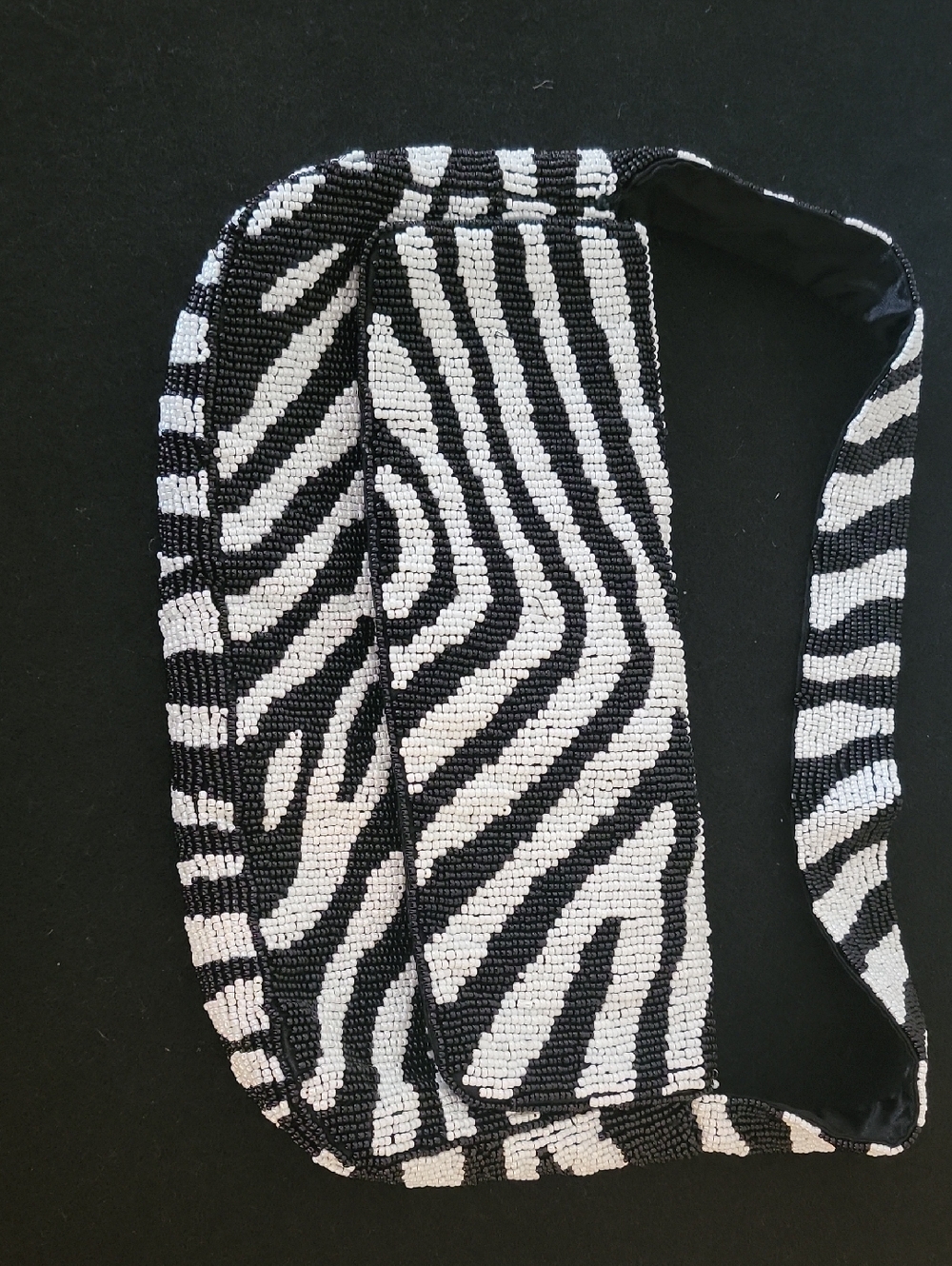 Women’s Black & White Zebra Beaded Bag By White House Black Market